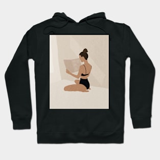 Girl reading magazine Hoodie